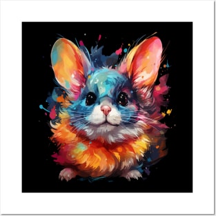 Chinchilla Rainbow Posters and Art